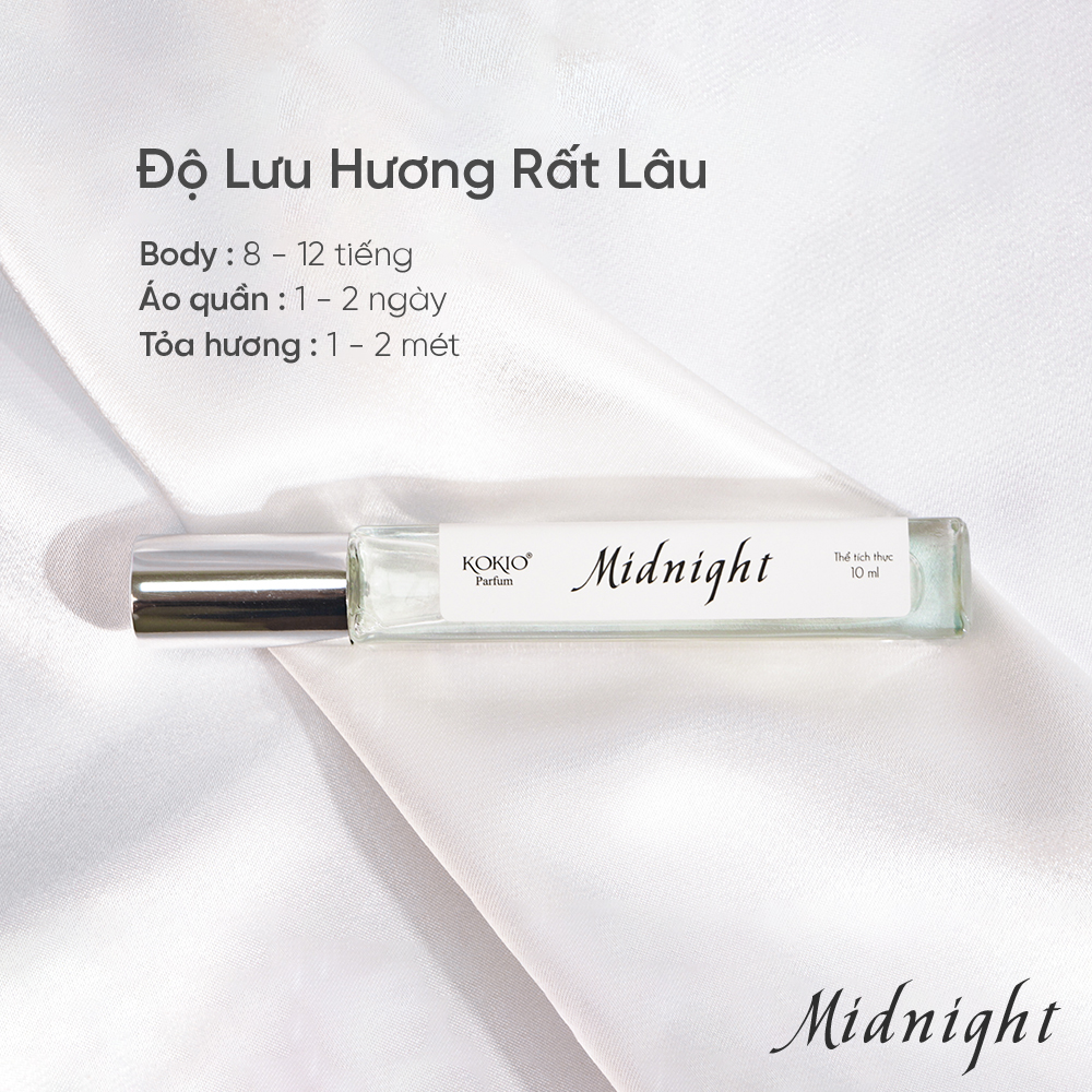 Nước Hoa Nữ KOKIO Hương Quyến Rũ, Cá Tính, Dịu Dàng Lưu Hương 8 - 12 Giờ - Chai 10ml