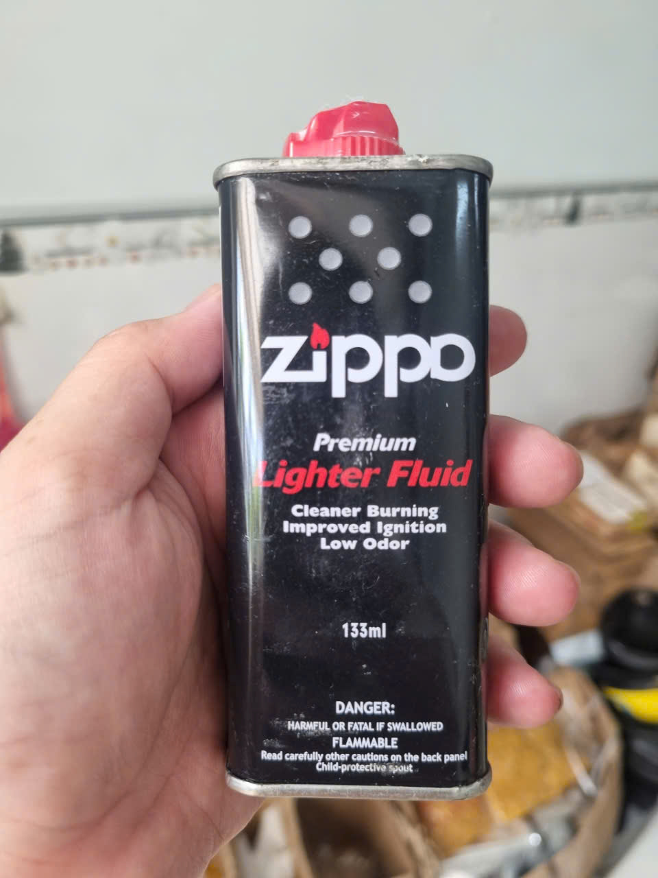 Bình xăng Zippo loại rẻ 133ml dùng cho hộp quẹt zippo, bật lửa zippo chuyên dụng