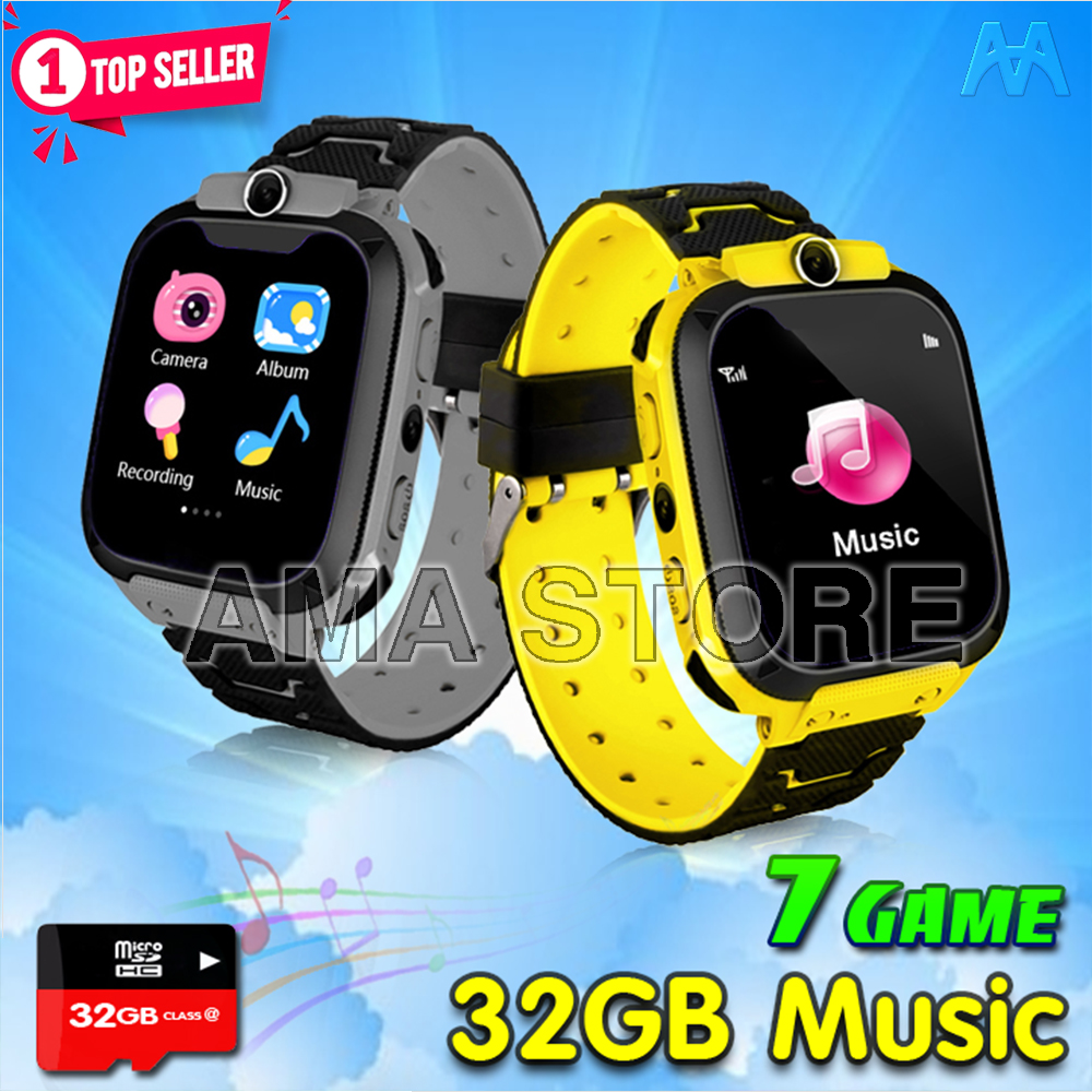 Đồng Hồ Điện Thoại Có 7 Game Giải Trí, Hỗ Trợ Thẻ Nhớ 32G Music, Lắp Sim Không Cần Đăng Ký 4G, Thêm Danh Bạ Dễ Dàng Không Cần Ứng Dụng - Hàng Nhập Khẩu - Vàng