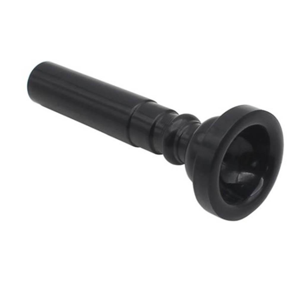 2X ABS  Trumpet Mouthpiece for Trumpet Accessories Black