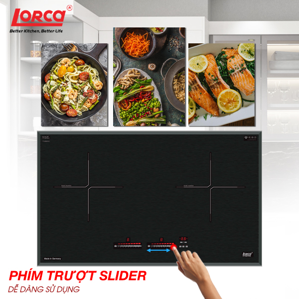 Bếp từ đôi LORCA LCI - 809 PRO - Hàng chính hãng nhập khẩu từ Đức, Cao cấp công nghệ SmartInverter