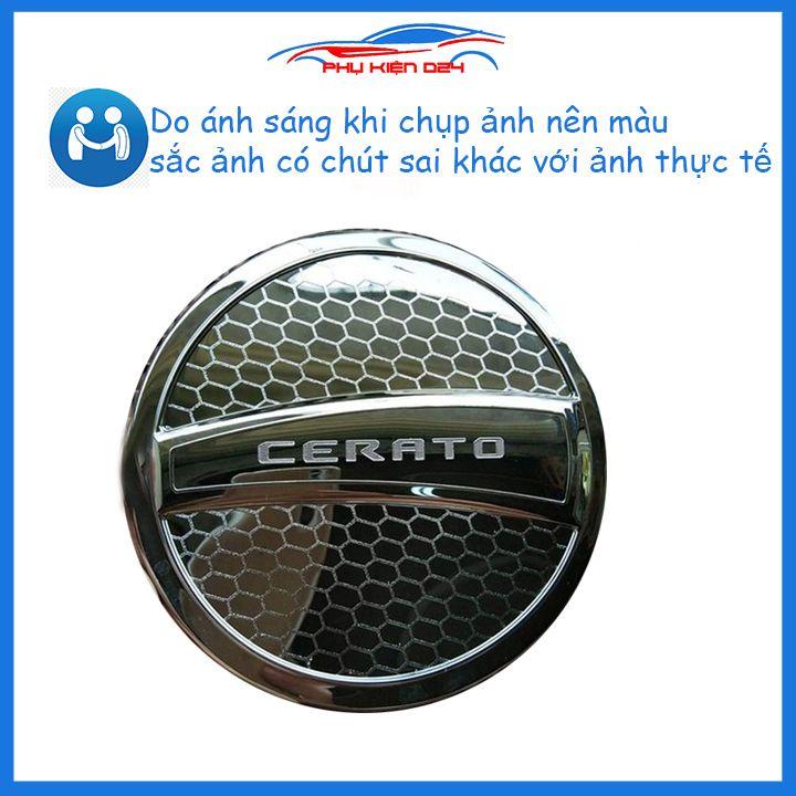 Ốp nắp bình xăng Cerato 2016-2017-2018 mạ crom chống trầy trang trí ô tô