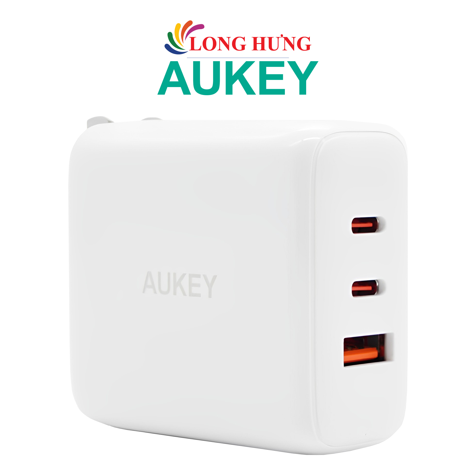 Sạc đa cổng Aukey Swift Mix 3 65W 1USB 2Type-C PA-D9 - Hàng chính hãng