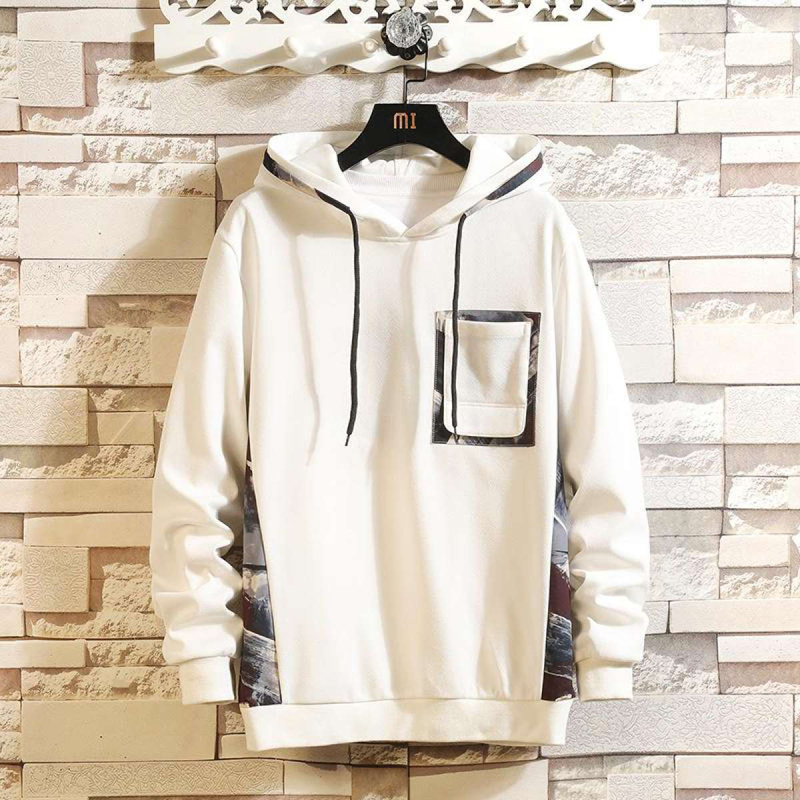 Men's Casual Long-Sleeved Hoodies Sweatershirt Loose Wild