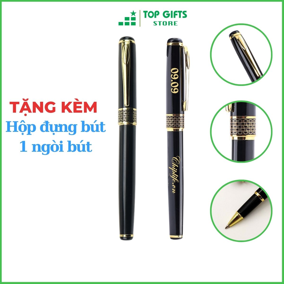 Bút ký Kim Loại Cao Cấp Khắc Tên Tổ Ong Nắp TON020 - Quà tặng sinh nhật ý nghĩa