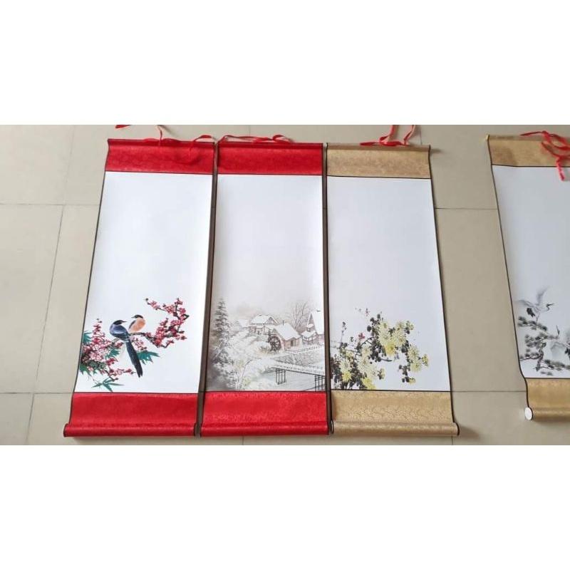 Combo 4 Biểu bo lụa in hình nền 30x80cm