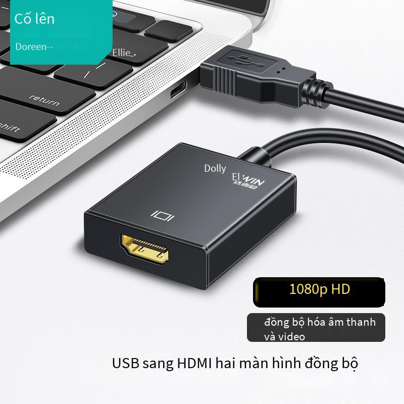 Phong cách mới nhất là bộ chuyển đổi USB sang HDMI ổn định sang giao diện đường truyền độ nét cao Bộ chuyển đổi TV được kết nối với trình chiếu máy tính để bàn