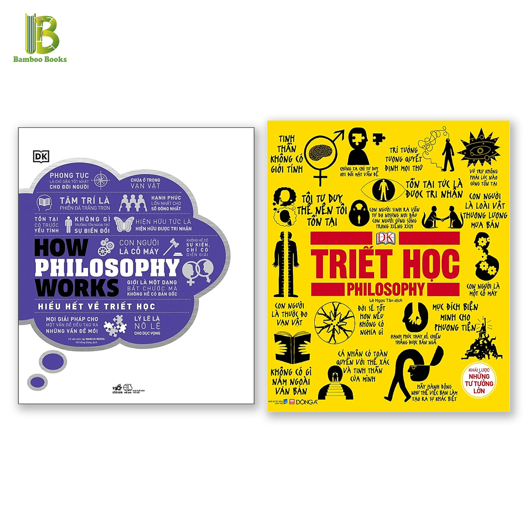 Combo 2 Cuốn Sách Giúp Hiểu Hơn Về Triết Học : How Philosophy Works - Hiểu Hết Về Triết Học + Triết Học - Khái Lược Những Tư Tưởng Lớn (Tặng Kèm Bookmark Bamboo Books)