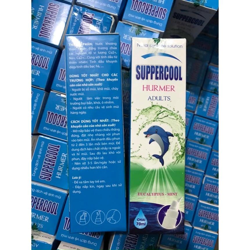 Nước biển sâu SUPPERCOOL Hurmer xịt mũi Người lớn 70ml