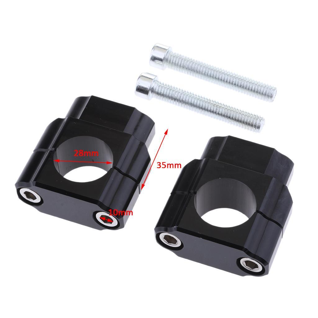 Motorbike Universal Handlebar Mount Clamp Riser Adaptor 28mm Aluminum