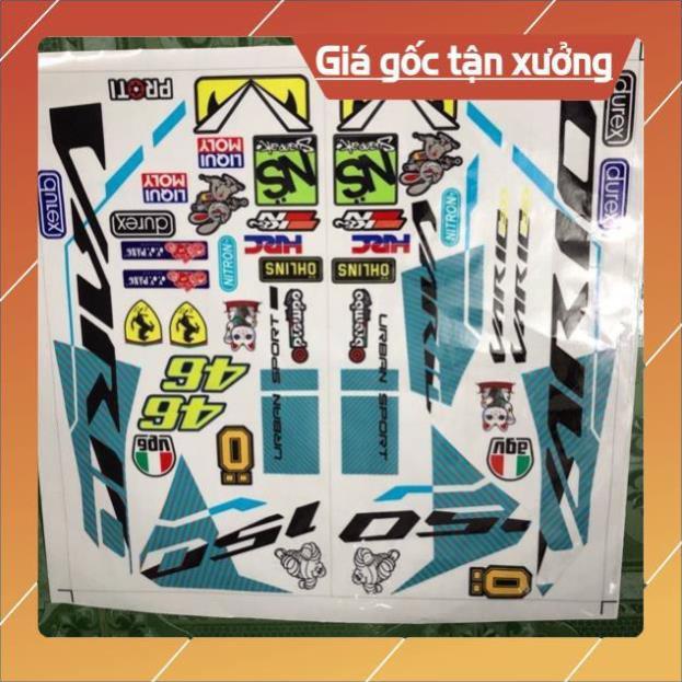 Tem rời vario 2018 dán xe trắng hoặc bạc