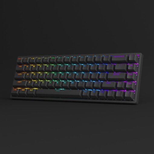 Bàn phím cơ AKKO 3068 v2 RGB – Black/White (Foam tiêu âm / Hotswap / AKKO CS Jelly switch) - Hàng chính hãng