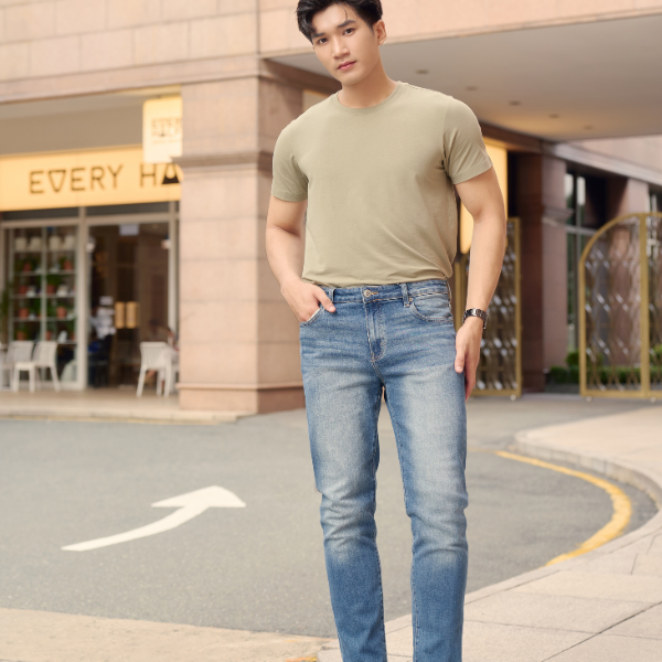 Quần Jean Thời Trang Basic Nam Dài Ninomaxx 2207015