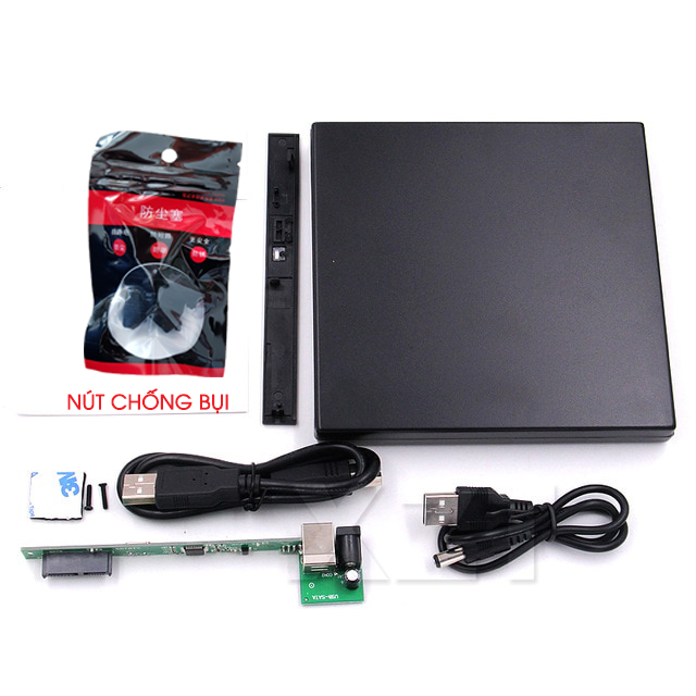 Box đựng ổ DVD Laptop giao tiếp USB 2.0