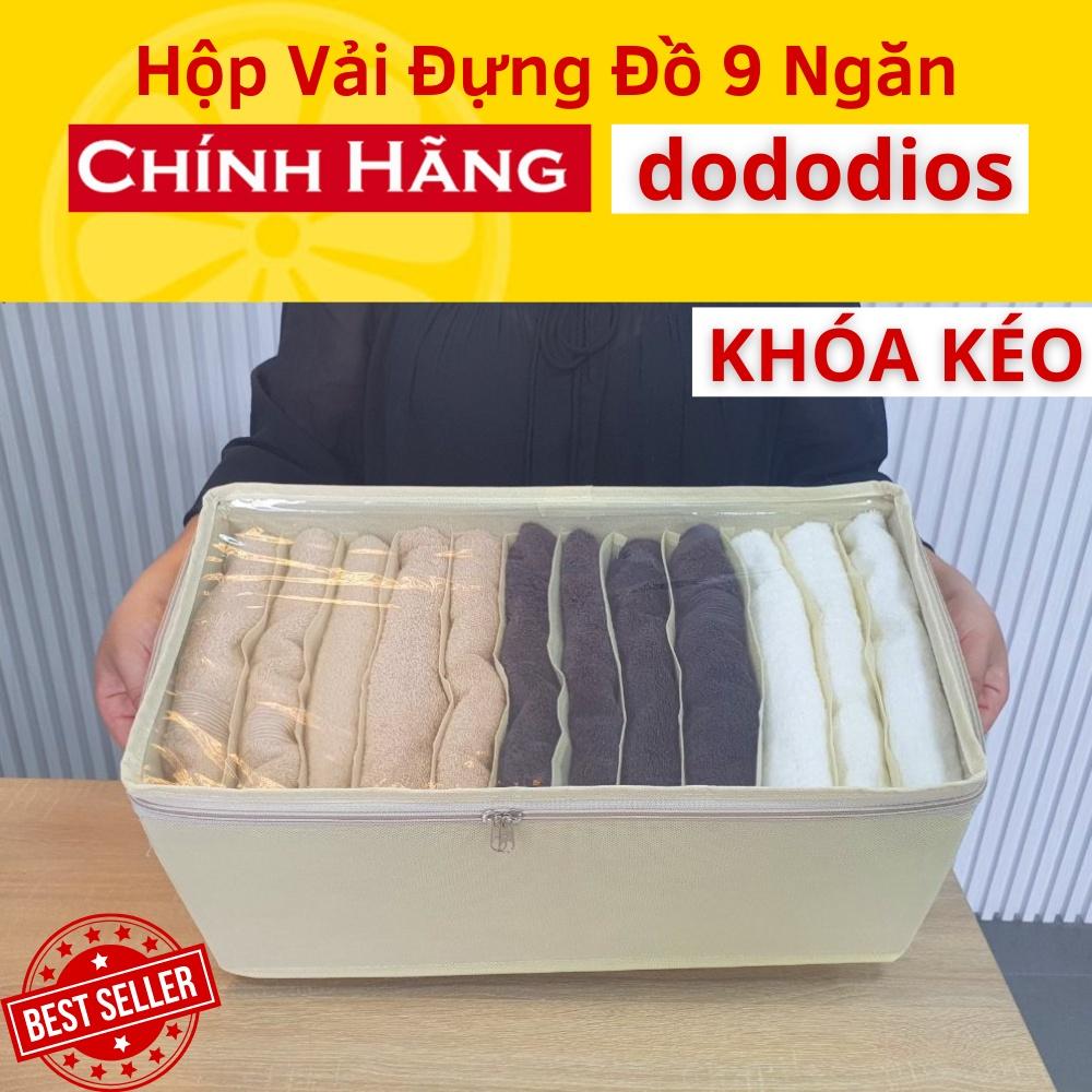 Hộp vải đựng quần áo chia ngăn dododios chất liệu vải không dệt giỏ đựng quần áo