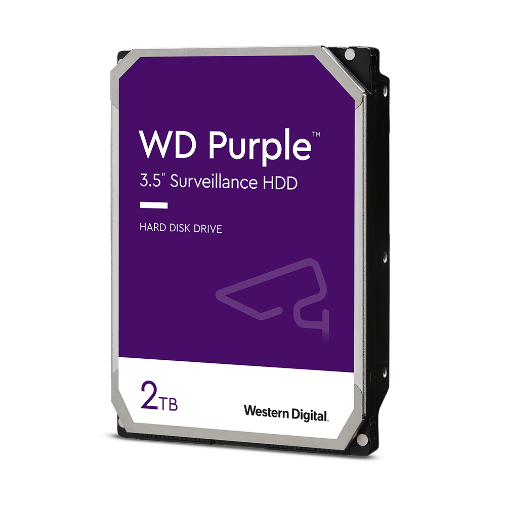 Ổ Cứng HDD Camera WD Purple 2TB SATA 6Gb/s WD22PURZ - Hàng chính hãng