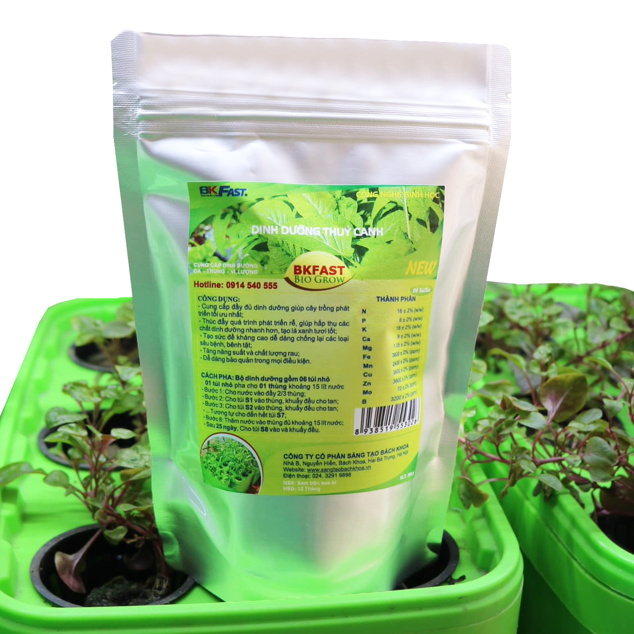 Dinh dưỡng thủy canh Bio Grow BKFast