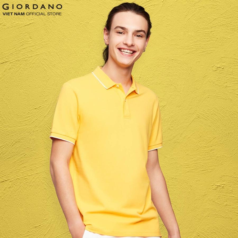 Áo Thun Trơn Ngắn Tay Có Cổ Nam Giordano Polo 01011018