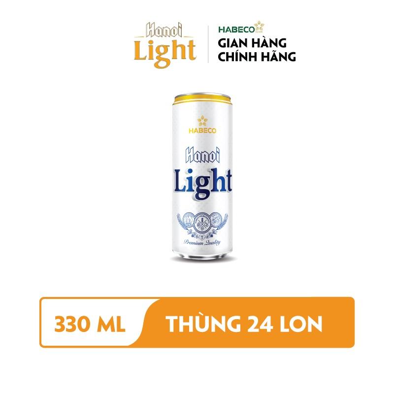 Combo 2 lon Bia Hanoi LIGHT - HABECO (330ml/lon)