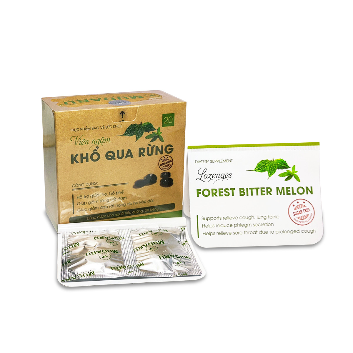 Viên Ngậm Khổ Qua Rừng Mudaru Hộp 20 Viên