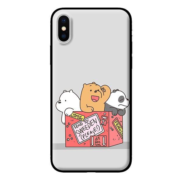 Ốp in cho iPhone X 3 Chú Gấu 2 - Hàng chính hãng