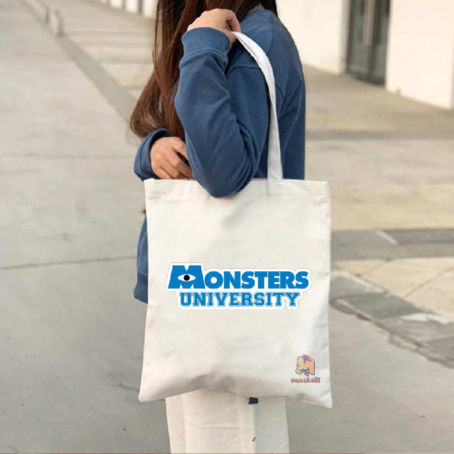 Túi Tote in hình chủ đề Lò đào tạo quái vật (Monsters University)