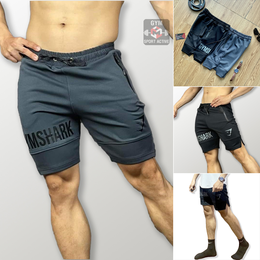 Quần short nam thể thao quần đùi tập gym nam phom đẹp trẻ trung short Gymshar'k thun poly 4 chiều