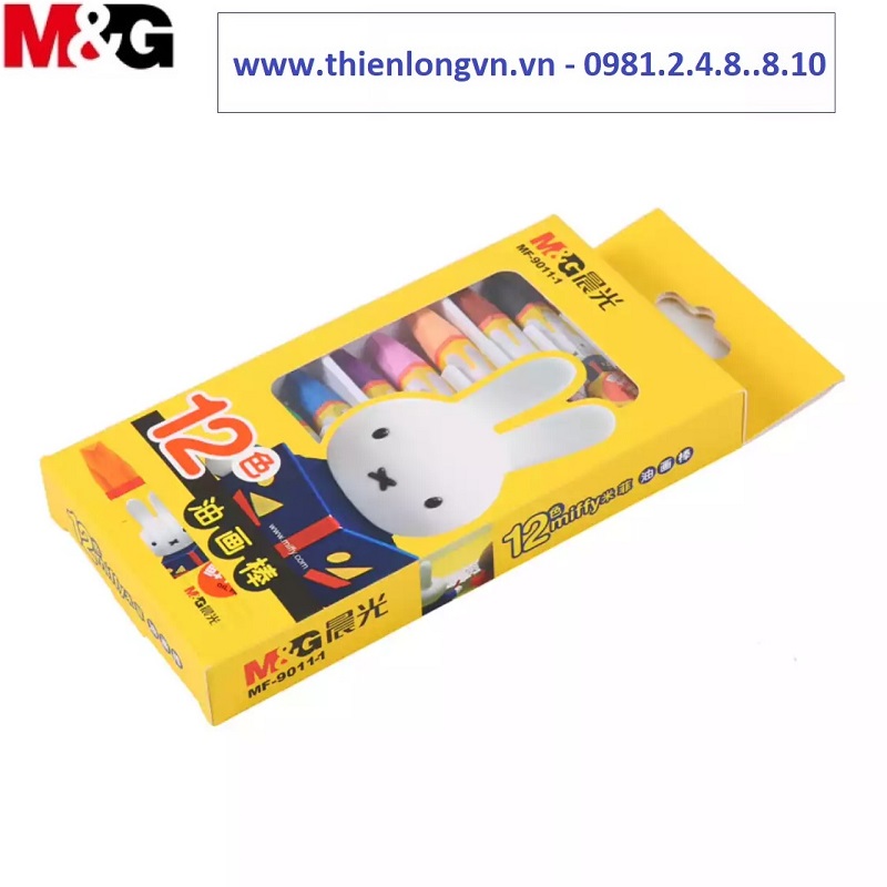 Sáp khô 12 màu 3D Miffi  M&amp;G - MF9011-1 (90021)