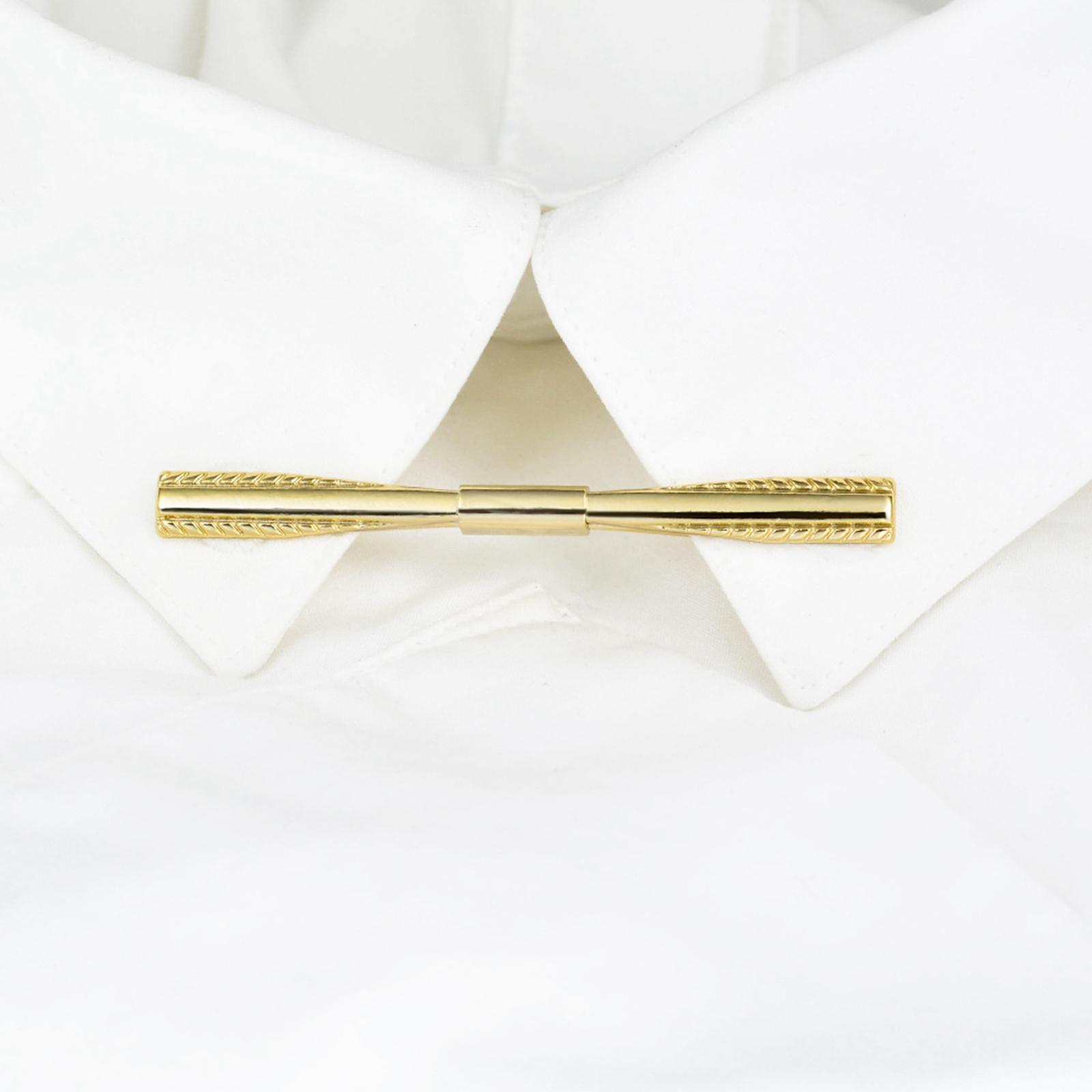 Gentlemen Pinch Clips Tie Pins Shirt Clip Good Texture Length 6cm Classic