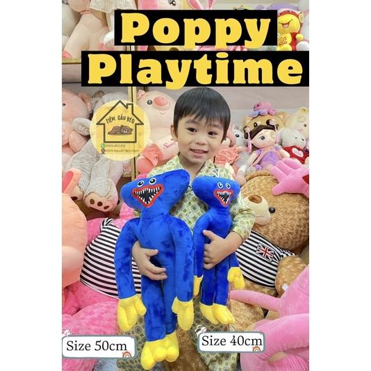 Gấu bông Huggy Wuggy siêu dễ thương – Quà tặng thú nhồi bông nhân vật hoạt hình Poppy Playtime – Nhiều size – Gối ôm cho bé ngủ ngon