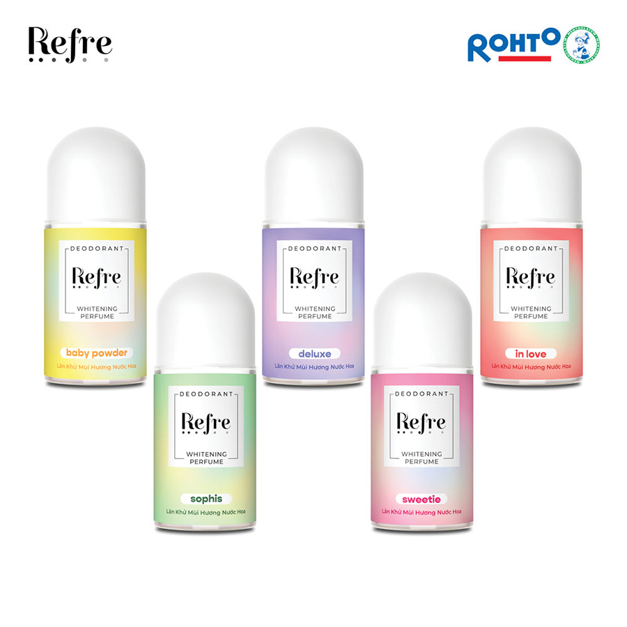 Lăn Khử Mùi Dưỡng Trắng Hương Nước Hoa Refre Whitening Sophis Hương Tinh Tế