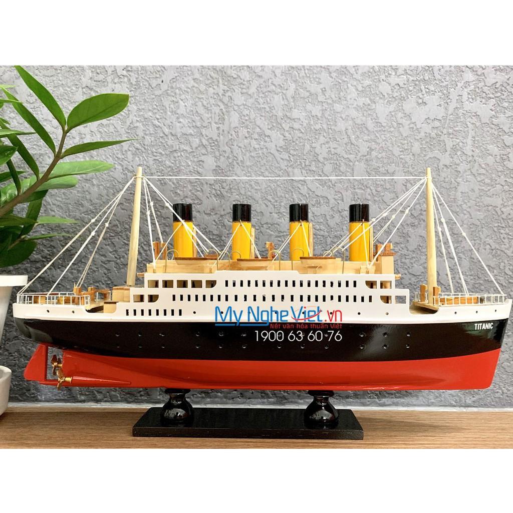 Mô Hình Tàu thuyền- Du thuyền Titanic thân 40cm Mỹ Nghệ Việt MNV-TB11
