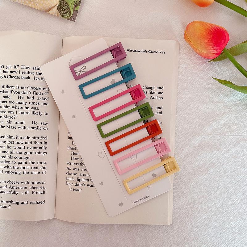 PVN49149 Kẹp Tóc Kim Loại Nhiều Màu Sắc Thiết Kế Đơn Giản Cho Nữ