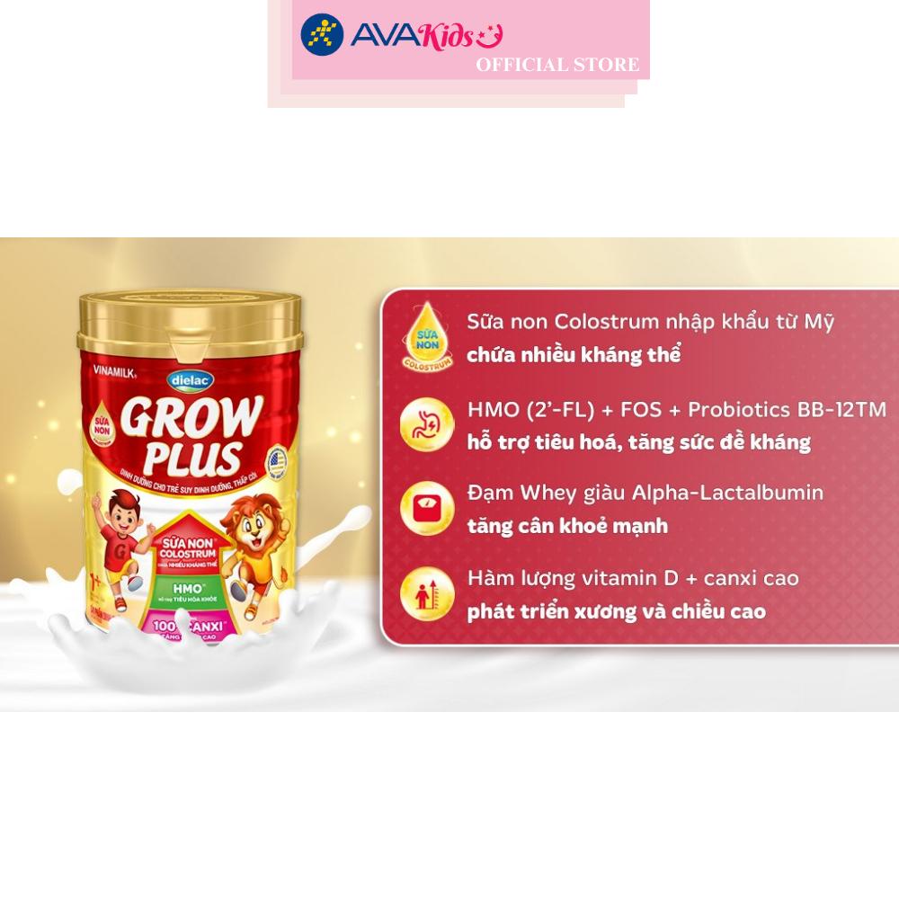 Sữa bột Dielac Grow Plus 1+ HT 850g (sữa non) - Hộp - Hàng chính hãng