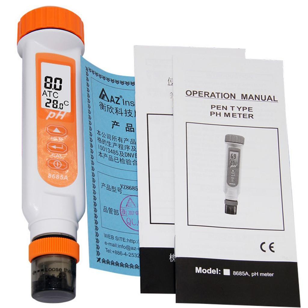 Digital PH Meter, 0.01 PH Accuracy Water Quality Tester 0-14 PH Measurement