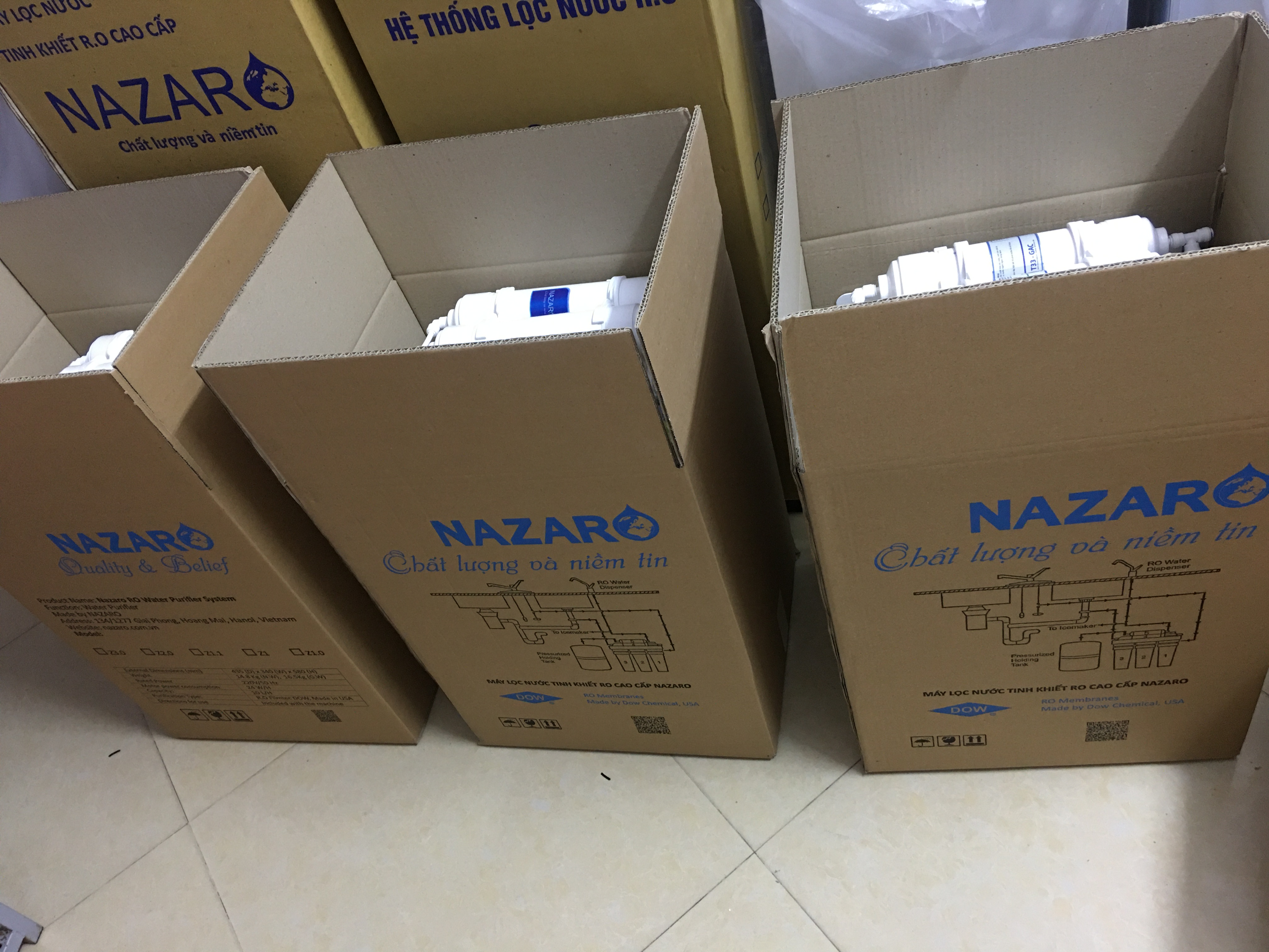 Máy lọc nước Nazaro chính hãng