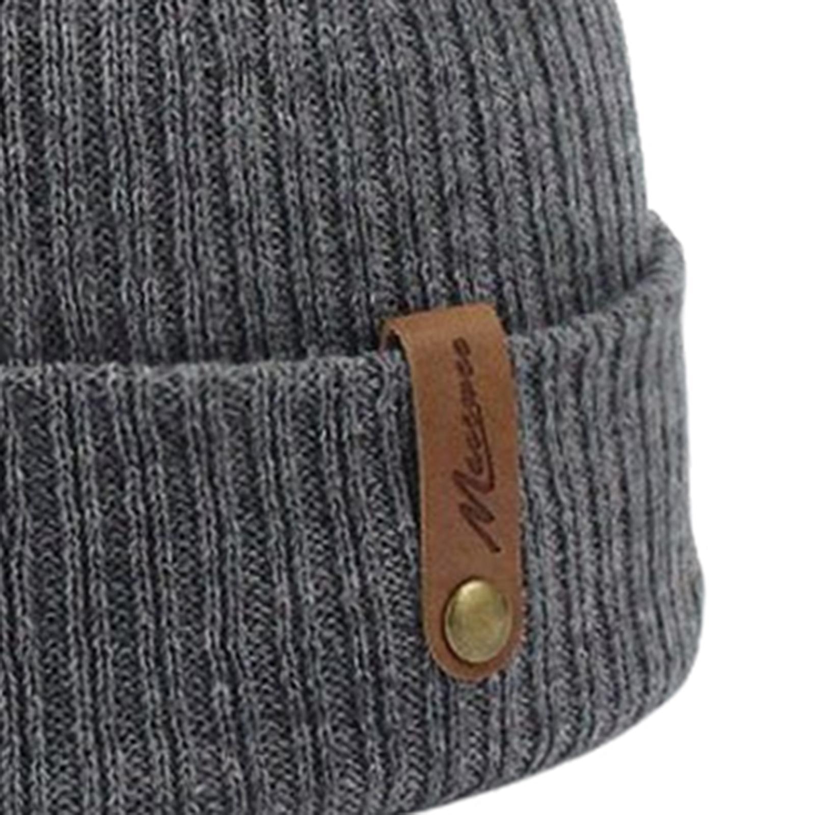 Winter Beanie Hat Slouchy Baggy Beanie Warm Thermal for Ski Black