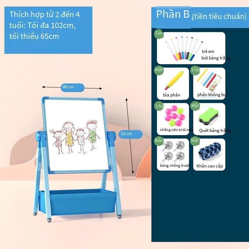 Bảng vẽ phong cách mới nhất bảng đen nhỏ màu đen cho bé xóa từ tính tranh tô màu nhà khoa học bảng đen nhỏ giá đỡ viết cho trẻ em