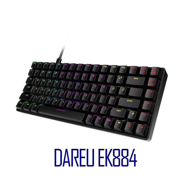 Bàn phím cơ giá rẻ tốt nhất DareU EK884 RGB hàng chính hãng