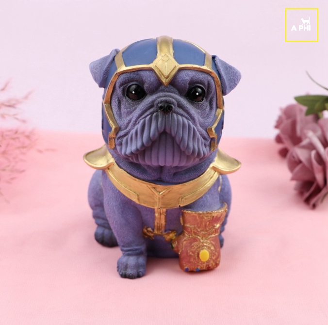 Mô hình cún con siêu anh hùng: Thanos, Captain America, Thor, Iron Man