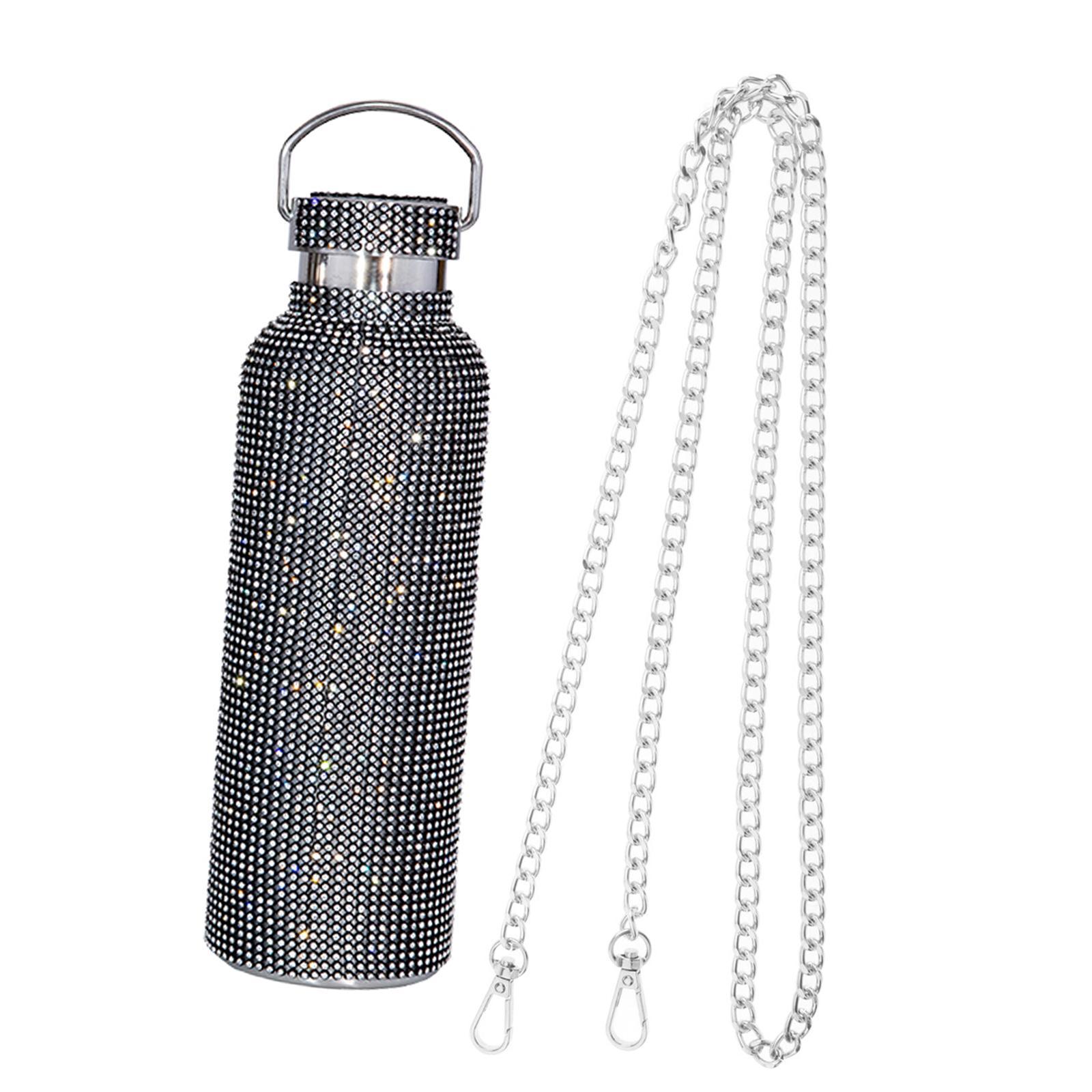 Portable Diamond Vacuum Cup 750ml/25oz Bling Rhinestones Diamond Kettle