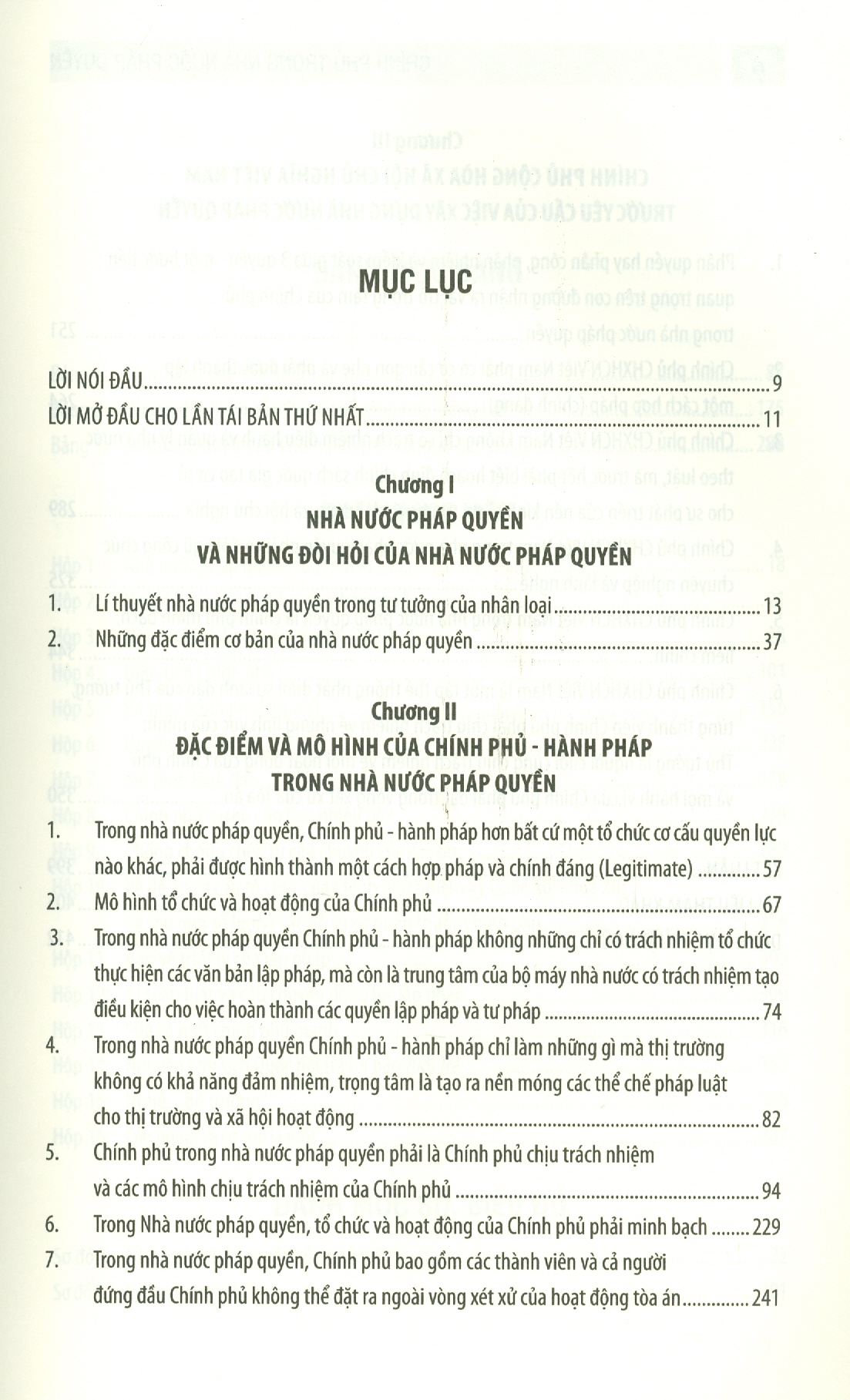 Chính Phủ Trong Nhà Nước Pháp Quyền (Tái bản lần thứ nhất)