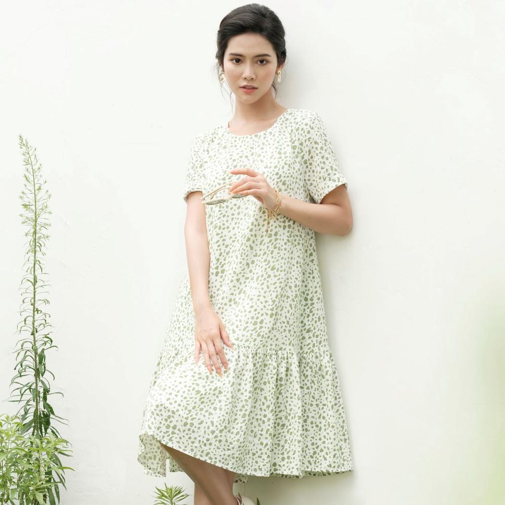 Đầm Suông Đuôi Cá Ngắn Tay De Leah