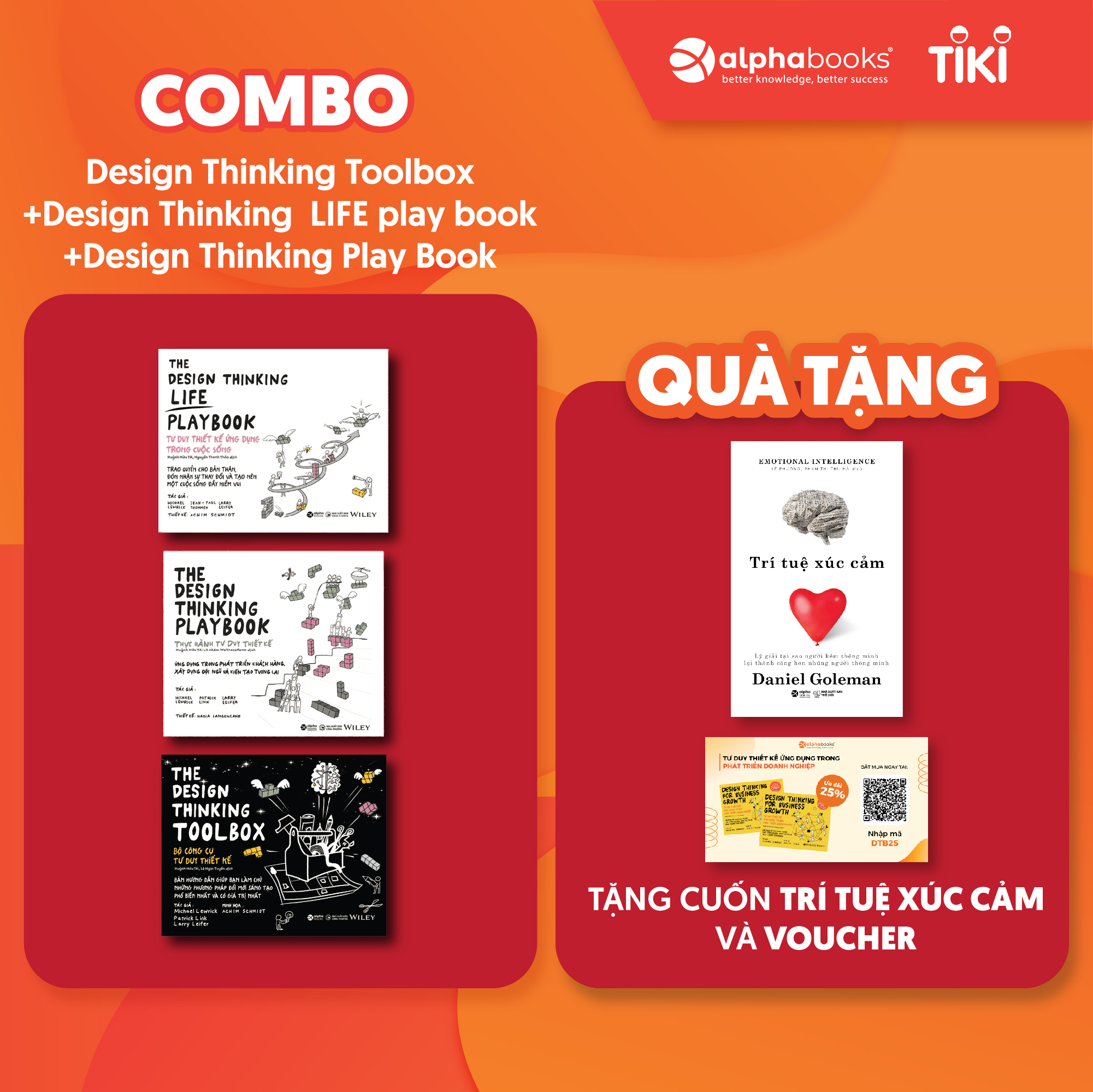 Combo 3 Cuốn: The Design Thinking Playbook- Thực Hành Tư Duy Thiết Kế + The Design Thinking Life Playbook - Tư Duy Thiết Kế Ứng Dụng Trong Cuộc Sống+  Design Thinking Toolbox - Bộ Công Cụ Tư Duy Thiết Kế