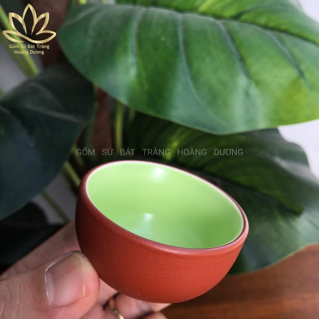 Combo 6 chén uống trà Tử sa Bát Tràng