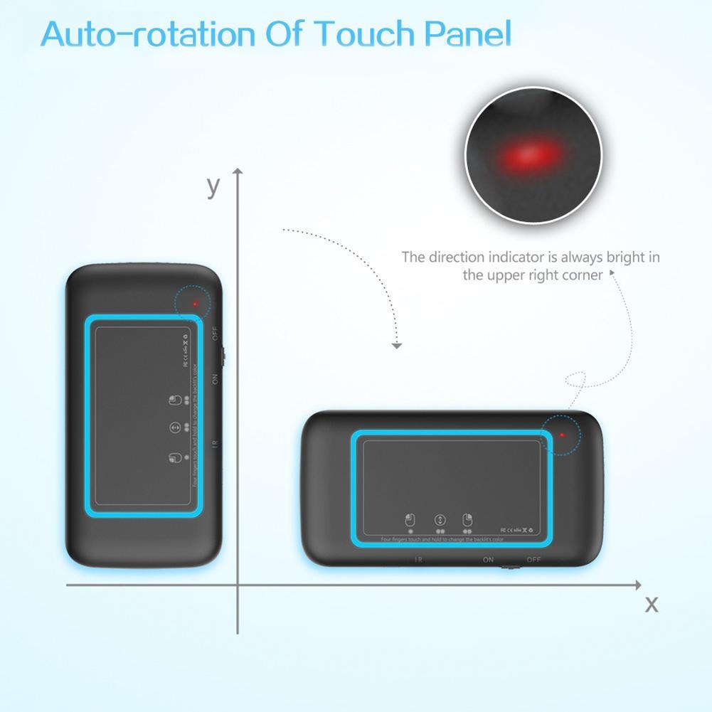 H20 Mini Đa Năng Đèn Nền Bàn Di Chuột Bàn Phím Không Dây Chuột Điều Khiển