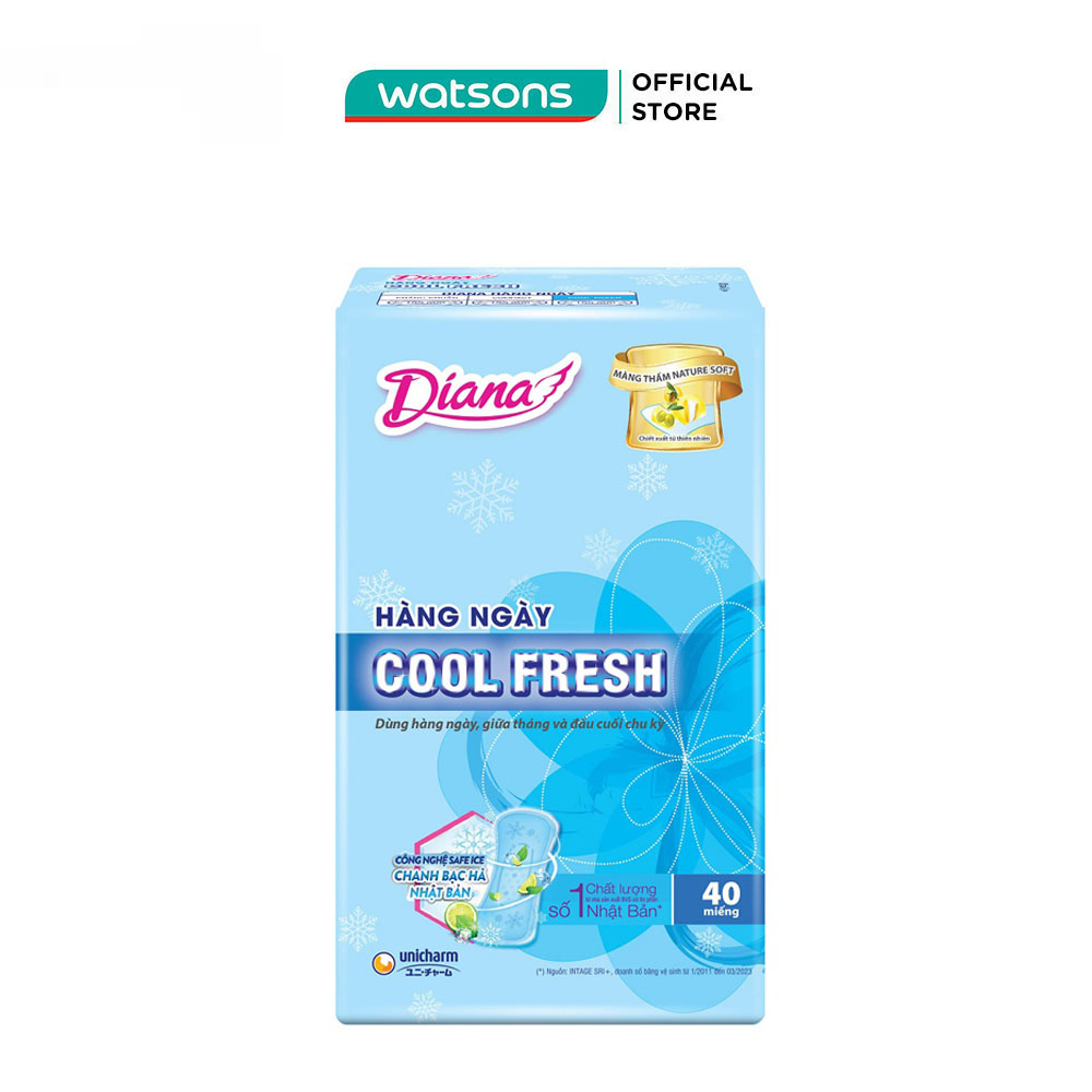 Băng Vệ Sinh Diana Sensi Cool Fresh Hằng Ngày 40 Miếng