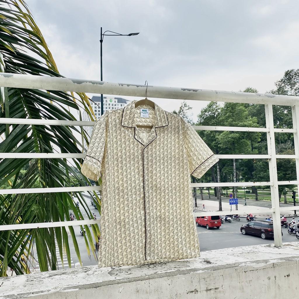 THELSTUDIOS - Áo sơ mi cộc tay MONOGRAM