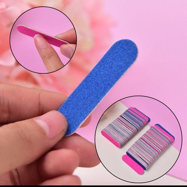 Combo 10 Dũa Móng Tay, Móng Chân Mini Phụ Kiện Nail