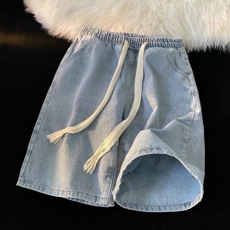Quần short nữ, quần short nữ bigsize chất liệu jean lưng thun cạp chun mát mẽ 2023